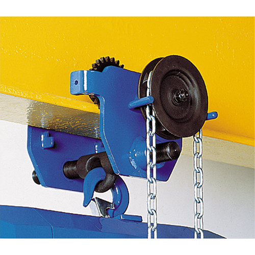 Corso&reg; Geared Trolley, 40000 lbs. (20 tons) Capacity, 5-1/3" - 8-2/3" Superchem Industries