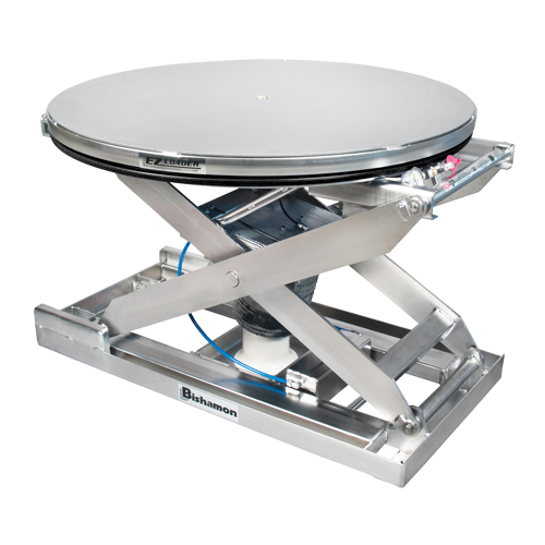 Positionneur pour palette &agrave; nivellement automatique EZ Loader SS - 100% acier inoxydable, 43" lo x 43" la, Capacit&eacute; 4000 lb Superchem Industries