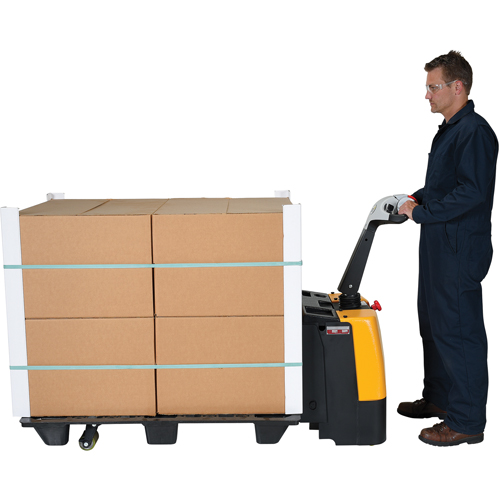 Fully Powered Electric Pallet Truck, 3000 lbs. Cap., 47" L x 25" W Superchem Industries