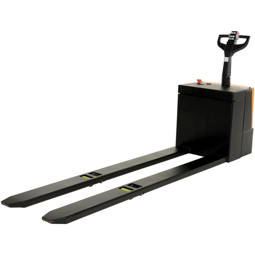 Fully Powered Electric Pallet Truck With  Stand-On Platform, 4500 lbs. Cap., 96" L x 30" W Superchem Industries