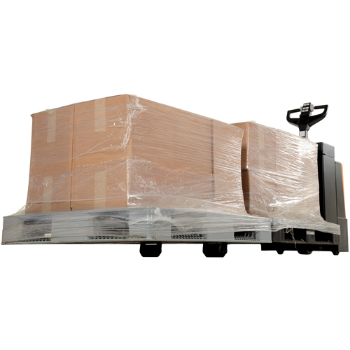 Fully Powered Electric Pallet Truck With  Stand-On Platform, 4500 lbs. Cap., 96" L x 30" W Superchem Industries