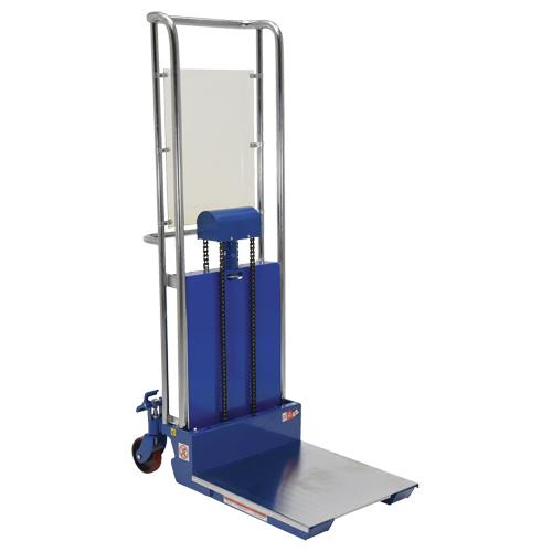 Gerbeur Hefti-Lift, M&eacute;canisme Pompe au pied, Capacit&eacute; de 880 lb, Levage max de 59" Superchem Industries
