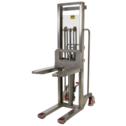 Gerbeur Hefti-Lift, M&eacute;canisme Pompe au pied, Capacit&eacute; de 880 lb, Levage max de 59" Superchem Industries