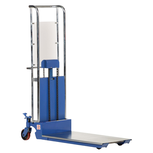 Hefti-Lift Load Stacker, Foot Pump Operated, 300 lbs. Capacity, 59" Max Lift Superchem Industries