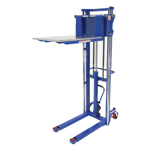 Gerbeur Hefti-Lift, M&eacute;canisme Pompe au pied, Capacit&eacute; de 1500 lb, Levage max de 63" Superchem Industries