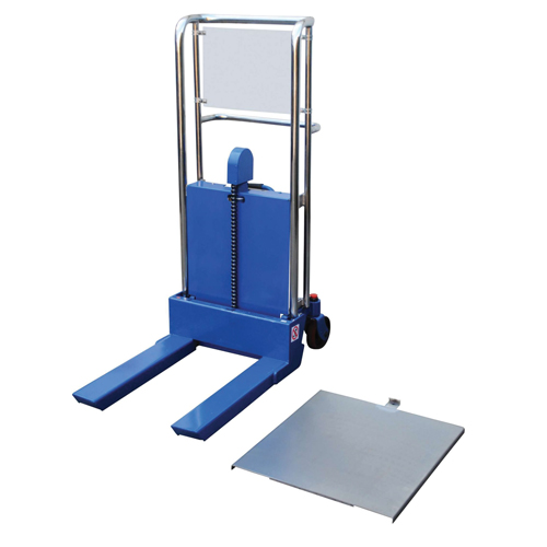 Hefti-Lift Load Stacker, Foot Pump Operated, 880 lbs. Capacity, 44" Max Lift Superchem Industries