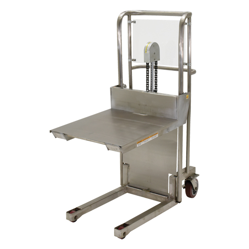 Gerbeur Hefti-Lift, M&eacute;canisme Pompe au pied, Capacit&eacute; de 450 lb, Levage max de 45-5/8" Superchem Industries