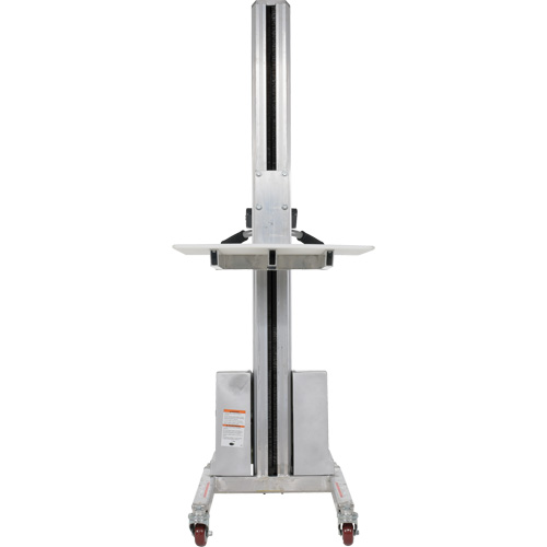 Quick Lift Stacker, Electric Operated, 175 lbs. Capacity, 57" Max Lift Superchem Industries