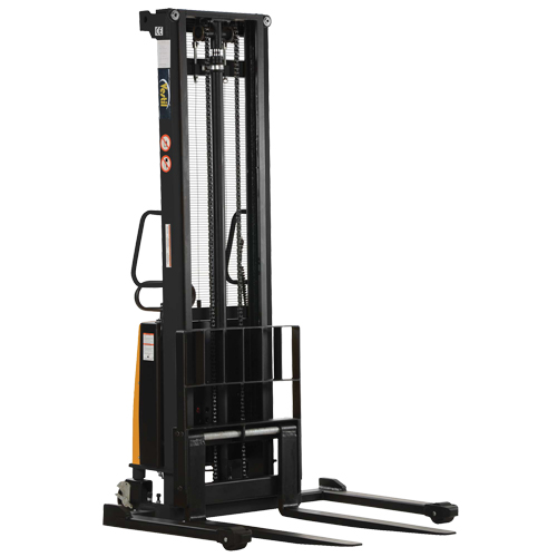Fork Lift Stacker, Electric Operated, 2000 lbs. Capacity, 150" Max Lift Superchem Industries