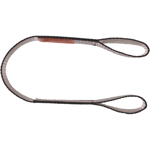 Polyester Web Sling, Double Ply, Double Eye, Type 3, 1" W x 4' L, 3100 lbs. Vertical Cap. Superchem Industries