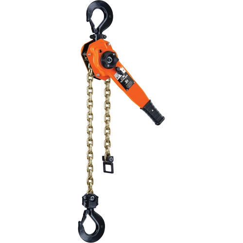 Series 653-A Ratchet Lever Hoist, 10' Lift, 6000 lbs. (3 tons) Capacity, Steel Chain Superchem Industries