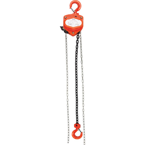Chain Hoist, 20' Lift, 2000 lbs. (1 tons) Capacity, Alloy Steel Chain Superchem Industries