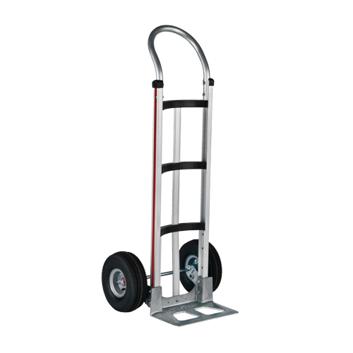 Knocked Down Hand Truck, Continuous Handle, Aluminum, 48" Height, 500 lbs. Capacity Superchem Industries