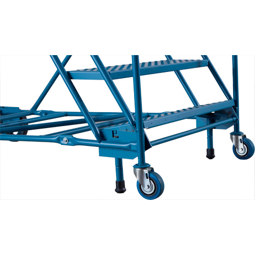 Escabeau roulant certifi&eacute; CSA avec marche verrouillable, 8 marches, Largeur de la marche 30", Hauteur de la plateforme 72", Acier Superchem Industries