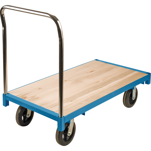 Heavy-Duty Platform Truck, 48" L x 24" W, 2000 lbs. Capacity, Rubber Casters Superchem Industries