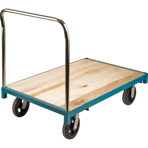 Heavy-Duty Platform Truck, 48" L x 30" W, 2000 lbs. Capacity, Rubber Casters Superchem Industries