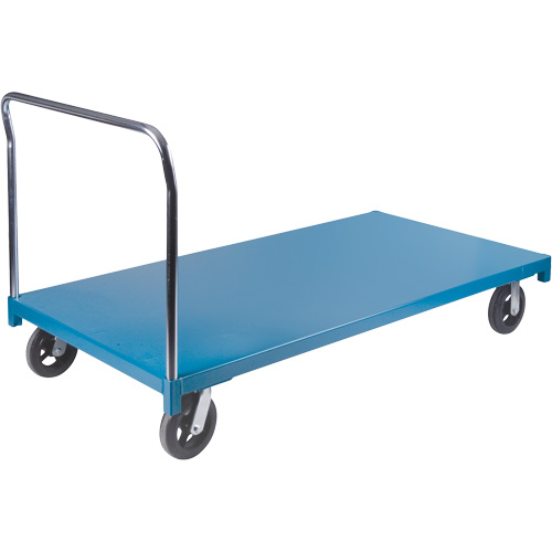 Chariot &agrave; plateforme robuste, 72" lo x 36" la x Capacit&eacute; 2000 lb, Roues en Caoutchouc Superchem Industries