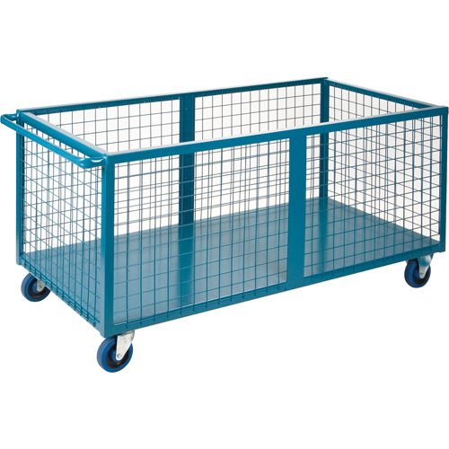 Caisson en treillis m&eacute;tallique, Acier, 51" lo x 30" la x 31,5" h, Volume 20 pi³, Capacit&eacute; 1200 lb Superchem Industries