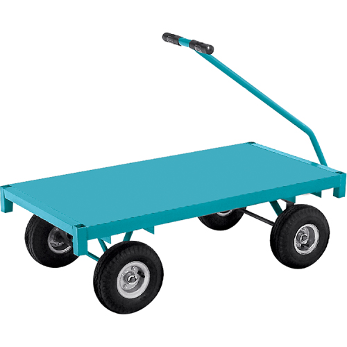 Chariots &agrave; plateforme - Chariots wagon ergonomiques &agrave; plateforme, 24" la x 48" la x Capacit&eacute; 1000 lb Superchem Industries