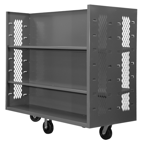 Wire Shelf Cart, Steel, 30" x 54" x 60", 1500 lbs. Capacity Superchem Industries