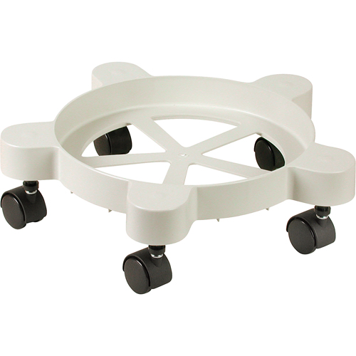 Lil'Dolly Pail Dollies, Plastic, 75 lbs. Capacity, 11" Diameter, Plastic Casters Superchem Industries