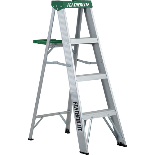 Commercial Duty Stepladders (2400 Series), 4', Aluminum, 225 lbs. Capacity, Type 2 Superchem Industries