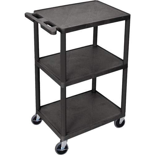Chariot utilitaire, 3 tiers, 18" x 40" x 24", Capacit&eacute; 400 lb Superchem Industries