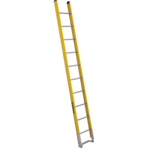 Single Section Straight Ladder - 6100 Series, 10', Fibreglass, 375 lbs., CSA Grade 1AA Superchem Industries