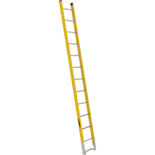 Single Section Straight Ladder - 6100 Series, 12', Fibreglass, 375 lbs., CSA Grade 1AA Superchem Industries