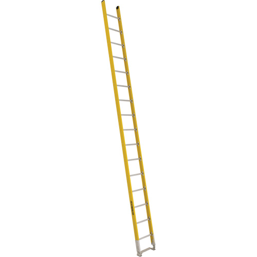 Single Section Straight Ladder - 6100 Series, 16', Fibreglass, 375 lbs., CSA Grade 1AA Superchem Industries