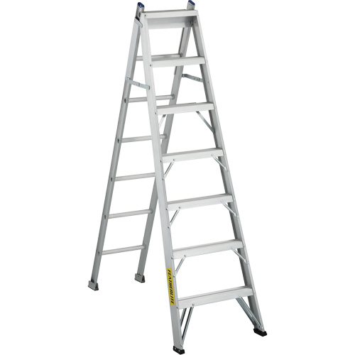 2700 Series Industrial Duty Multi-Way Ladders, 7', Aluminum, 250 lbs. Cap., ANSI 1, CSA 1 Superchem Industries
