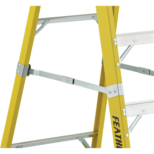 Industrial Heavy-Duty Platform Stepladders (6500 Series), 6', 300 lbs. Cap. Superchem Industries