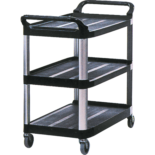 Chariot utilitaire, 3 tiers, 20" x 37" x 33-5/8", Capacit&eacute; 300 lb Superchem Industries