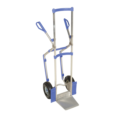Ergonomic Hand Truck, Combination Handle, Aluminum, 52" Height, 350 lbs. Capacity Superchem Industries