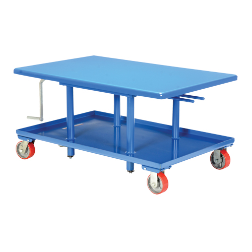 Post Lift Table, 42" L x 30" W, Steel, 2000 lbs. Capacity Superchem Industries