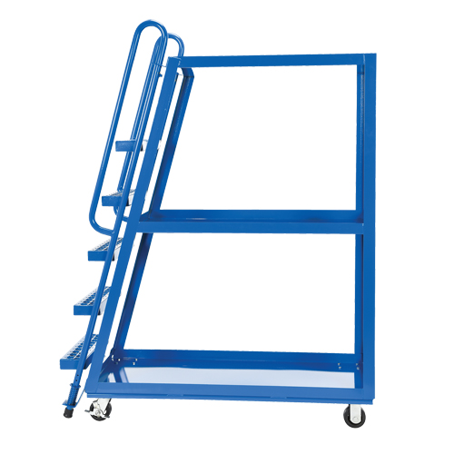 Stock Picking Cart, Steel, 21-7/8" W x 56-1/8" D, 3 Shelves, 1000 lbs. Capacity Superchem Industries
