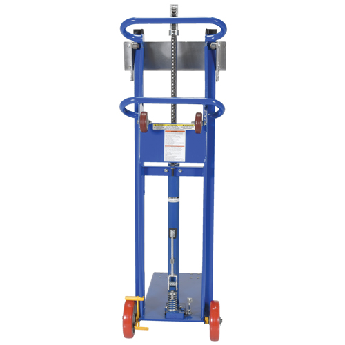 Hydra Lift Platform Stacker, Foot Pump Operated, 750 lbs. Capacity, 52" Max Lift Superchem Industries