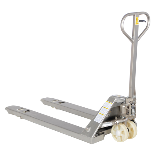Pallet Truck, Stainless Steel, 48" L x 27" W, 5500 lbs. Capacity Superchem Industries