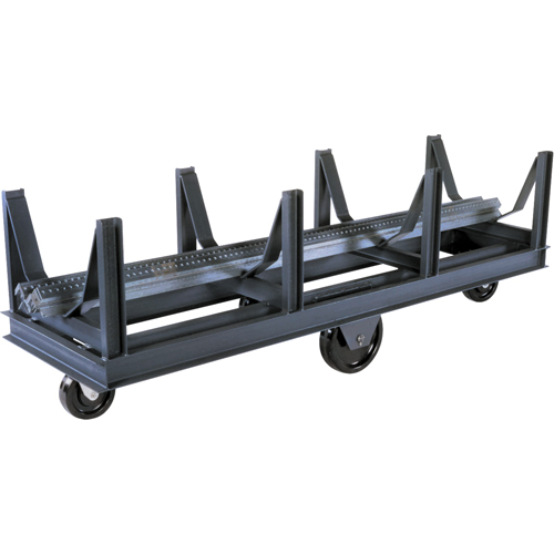 Bar Cradle Truck, 96" L x 28" W x 29" H, 10000 lbs. Capacity, Phenolic Wheels Superchem Industries