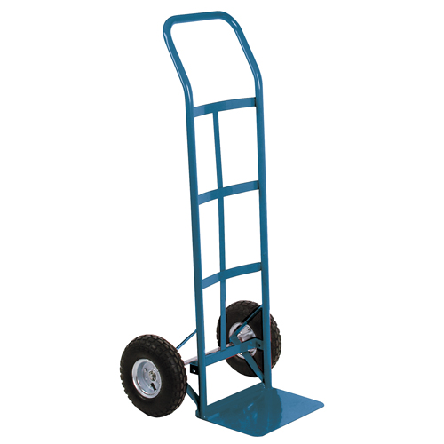 All-Welded Hand Truck, Continuous Handle, Steel, 48" Height, 600 lbs. Capacity Superchem Industries