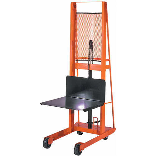 Hydraulic Platform Lift Stacker, Foot Pump Operated, 1000 lbs. Capacity, 68" Max Lift Superchem Industries
