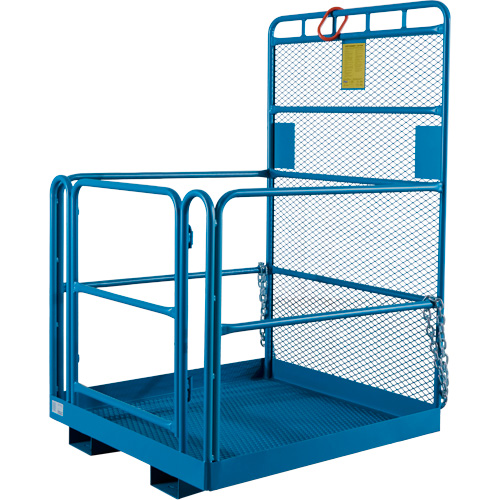 Nacelle &eacute;l&eacute;vatrice pour travail en hauteur, 48" x 48" x 72" h, Capacit&eacute; de 1000 lb, Acier Superchem Industries
