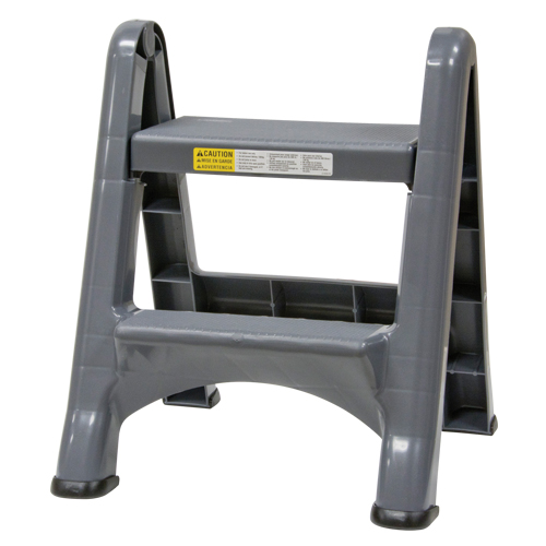Folding Step Stool, 2 Steps, 19-1/2" x 20-1/2" x 22-3/4" High Superchem Industries