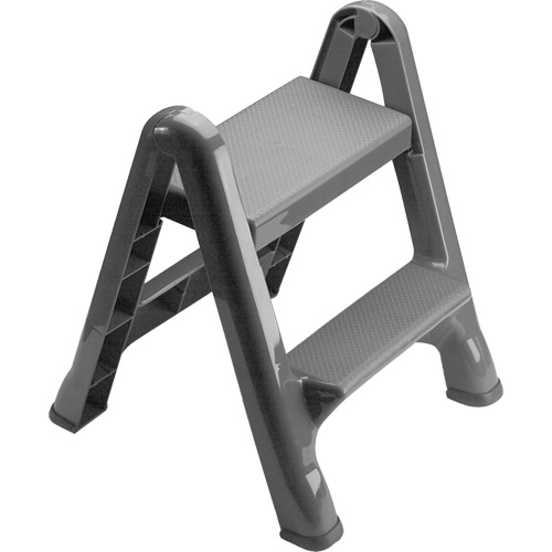 Folding Step Stool, 2 Steps, 19-1/2" x 20-1/2" x 22-3/4" High Superchem Industries