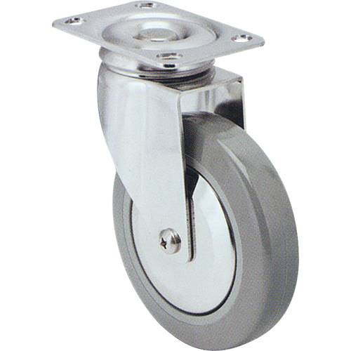 Caster, Swivel with Brake, 3" (76 mm), Nylon, 240 lbs. (108 kg.) Superchem Industries