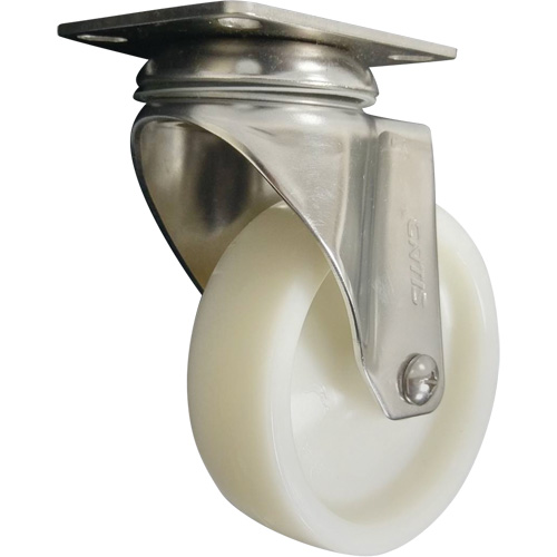 Caster, Swivel, 4" (101.6 mm), Nylon, 200 lbs. (91 kg.) Superchem Industries