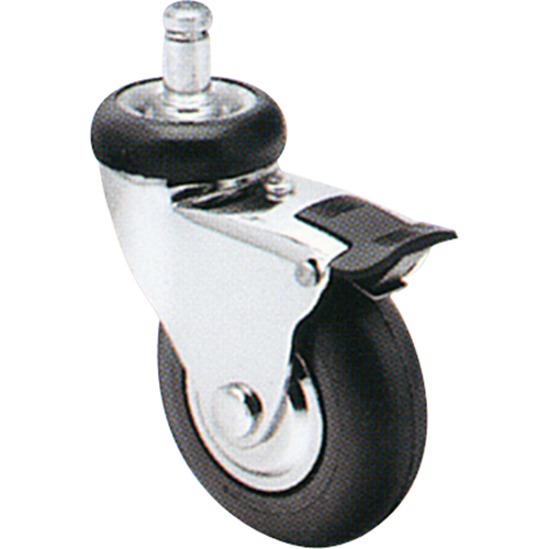 Comfort Roll Caster, Swivel with Brake, 3" (76 mm) Dia., 175 lbs. (79 kg.) Capacity Superchem Industries