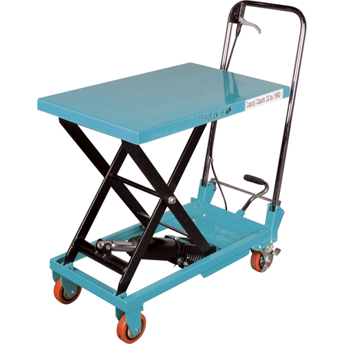 Heavy-Duty Hydraulic Scissor Lift Table, 27-1/2" L x 17-3/4" W, Steel, 330 lbs. Capacity Superchem Industries