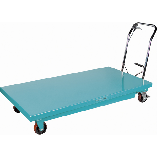 Heavy-Duty Hydraulic Scissor Lift Table, 63" L x 31-7/8" W, Steel, 1100 lbs. Capacity Superchem Industries