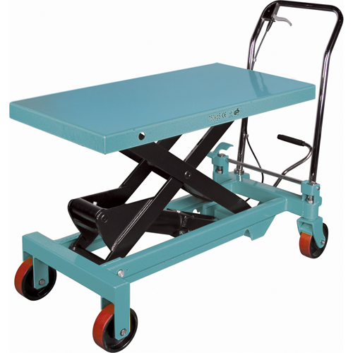 Heavy-Duty Hydraulic Scissor Lift Table, 39-3/8" L x 20-1/8" W, Steel, 1650 lbs. Capacity Superchem Industries